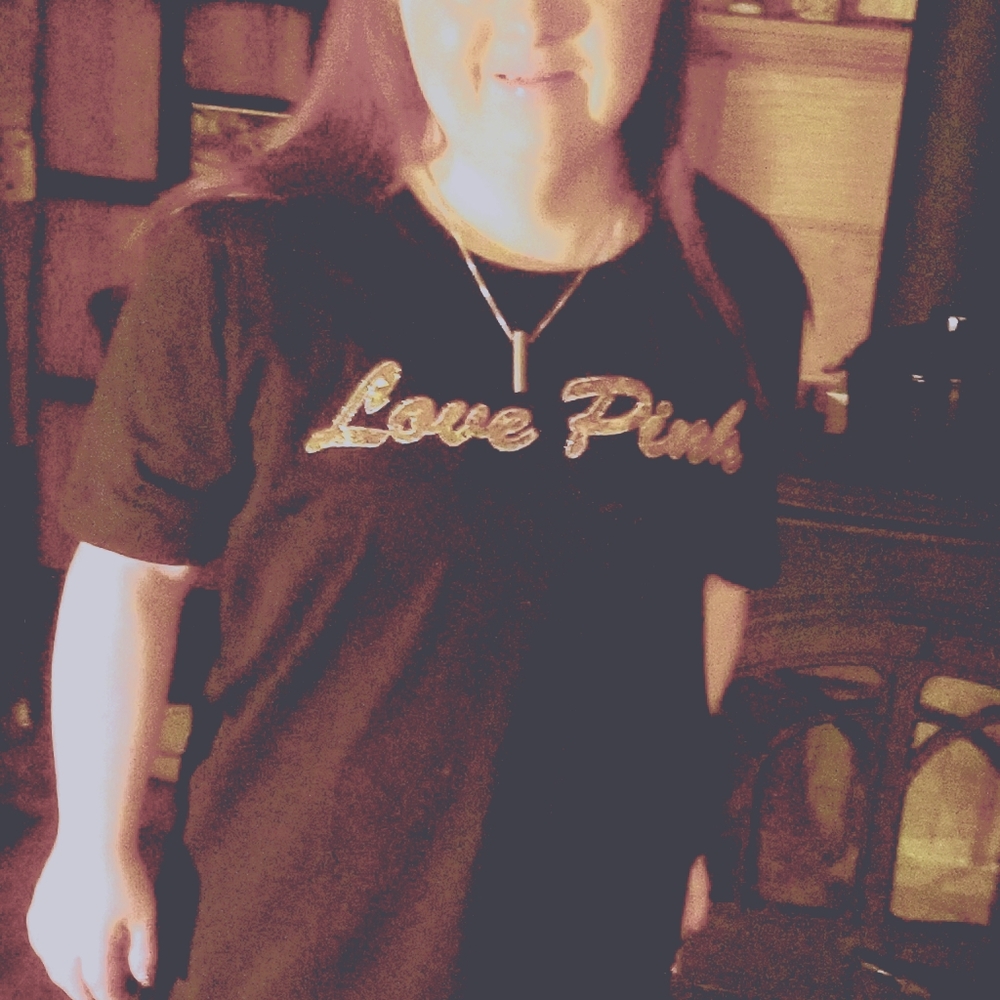 Pink tee meet my model Brittany